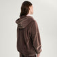 Gulliver Brown Velour Sweatshirt with Distressed Details for Girl Junior-Rhapsody