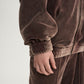 Gulliver Brown Velour Sweatshirt with Distressed Details for Girl Junior-Rhapsody