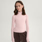 Gulliver Pink Knitted Turtleneck with Double-Layer Effect for Girl Junior-Rhapsody
