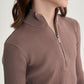 Gulliver Brown Cropped Knitted Turtleneck with Shaped Hem and Cords for Girl Junior-Rhapsody