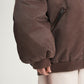 Gulliver Brown Insulated Bomber Jacket with Distressed Details and Removable Sherpa Collar for Girl Junior-Rhapsody