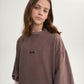 Gulliver Brown and Milk Dress with Distressed Effect and Lace for Girl Junior-Rhapsody