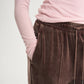 Gulliver Brown Velour Wide-Leg Pants with Distressed Details for Girl Junior-Rhapsody