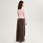 Gulliver Brown Velour Wide-Leg Pants with Distressed Details for Girl Junior-Rhapsody