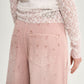 Gulliver Girls’ Pink Wide-Leg Straight Jeans with Distressed Effect for Girl Junior-Rhapsody