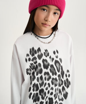 Gulliver White Long sleeve T-shirt for Girl Junior-Metallic