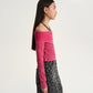 Gulliver Fuchsia Fitted Ribbed T-Shirt for Girl Junior-Metallic
