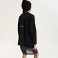 Gulliver Black Long-Sleeve Top with Original Decorative Detail for Girl Junior-Metallic