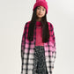 Gulliver Fuchsia Gradient Plaid Shirt Girl Junior-Metallic