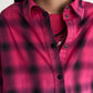 Gulliver Fuchsia Gradient Plaid Shirt Girl Junior-Metallic