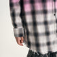Gulliver Fuchsia Gradient Plaid Shirt Girl Junior-Metallic
