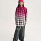 Gulliver Fuchsia Gradient Plaid Shirt Girl Junior-Metallic