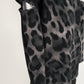 Gulliver Gray Leopard Print Dress with Sleeve Slits for Girl Junior-Metallic