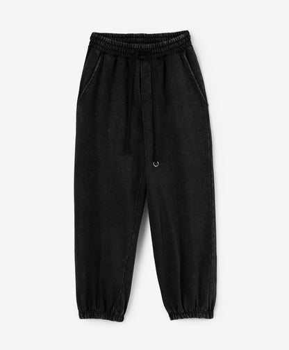 Gulliver Black Jogger Pants with Distressed Details for Girl Junior-Metallic