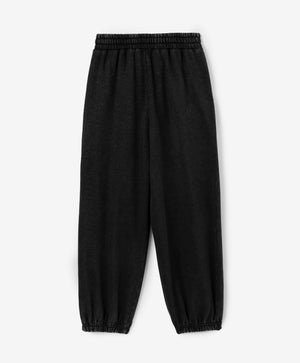Gulliver Black Jogger Pants with Distressed Details for Girl Junior-Metallic