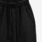 Gulliver Black Jogger Pants with Distressed Details for Girl Junior-Metallic