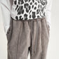 Gulliver Light Gray Jogger Pants with Distressed Details and Piercing for Girl Junior-Metallic