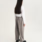 Gulliver Light Gray Jogger Pants with Distressed Details and Piercing for Girl Junior-Metallic