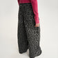 Gulliver Gray Leopard Print Palazzo Jeans with Detachable Chains for Girl Junior-Metallic