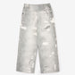 Gulliver Light Gray Mid-Rise Palazzo Jeans with 3D Print for Girl Junior-Metallic