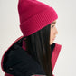 Gulliver Fuchsia Double-Layer Knitted Beanie for Girl Junior-Metallic