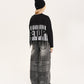 Gulliver Black Cropped Long-Sleeve Top with Original Decor for Girl Junior- Imba