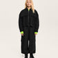 Gulliver Black Cropped Interlock Zip-Up Bomber Jacket for Girl Junior- Imba