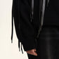Gulliver Black Sweater with Decorative Drawstrings for Girl Junior- Imba