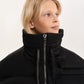 Gulliver Black Insulated Raincoat Vest with Cargo Pockets for Girl Junior- Imba