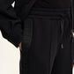 Gulliver Black Interlock Pants with Side Stripes for Girl Junior- Imba