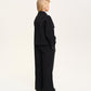 Gulliver Black Interlock Pants with Side Stripes for Girl Junior- Imba