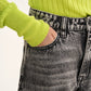 Gulliver Washed Gray Wide-Leg Jeans for Girl Junior- Imba