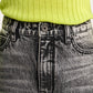 Gulliver Washed Gray Wide-Leg Jeans for Girl Junior- Imba