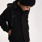 Gulliver Black Knitted Shirt with Contrast Hood for Boy Junior- Uffizi