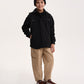 Gulliver Black Knitted Shirt with Contrast Hood for Boy Junior- Uffizi