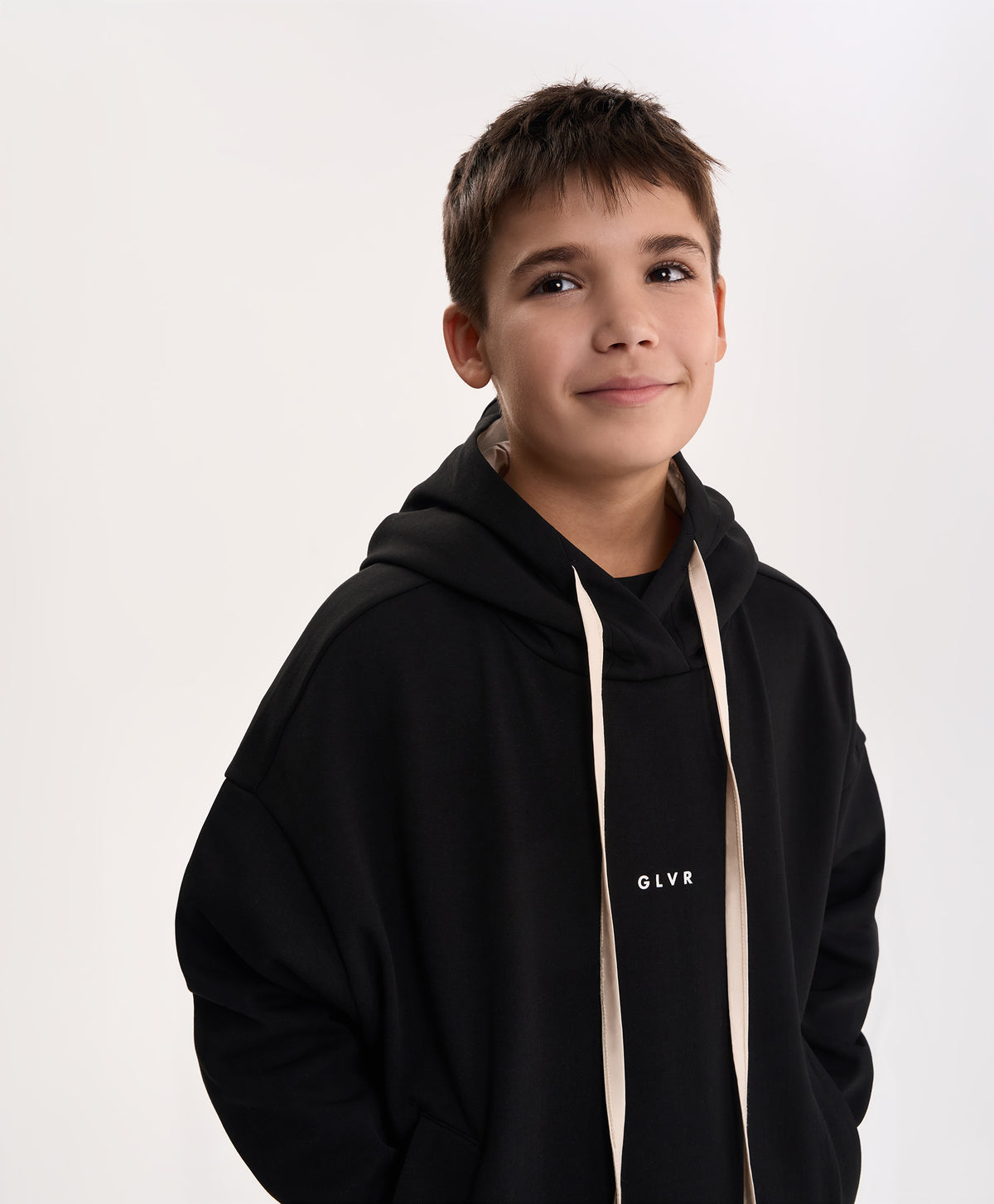 Gulliver Black Hoodie with Contrast Hood for Boy Junior- Uffizi