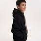 Gulliver Black Hoodie with Contrast Hood for Boy Junior- Uffizi