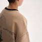 Gulliver Beige Fleece-Back Sweatshirt with Print and Embossed Detail for Boy Junior- Uffizi