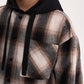 Gulliver Beige Flannel Shirt with Hood for Boy Junior- Uffuzi