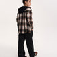 Gulliver Beige Flannel Shirt with Hood for Boy Junior- Uffuzi