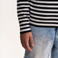 Gulliver Black and White Striped Knitted Turtleneck for Boy Junior- Uffizi