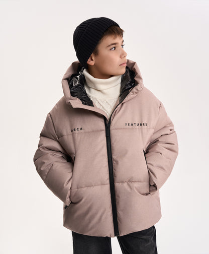 Gulliver Beige Quilted Demi-Season Jacket for Boy Junior- Uffizi