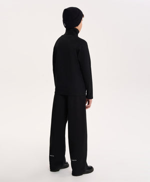 Gulliver Black Wide-Leg Knitted Pants for Boy Junior- Uffizi