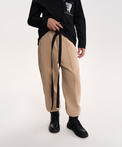 Gulliver Beige Brushed-Fleece Jogger Pants for Boy Junior- Uffizi