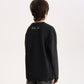 Gulliver Graphite Long-Sleeve Top with Washed Effect for Boy Junior-Campus