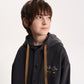 Gulliver Graphite Snap-Button Sweatshirt for Boy Junior-Campus