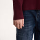 Gulliver Burgundy Ribbed Knitted Turtleneck for Boy Junior-Campus