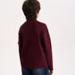 Gulliver Burgundy Ribbed Knitted Turtleneck for Boy Junior-Campus