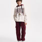 Gulliver Burgundy Fleece Cargo Jogger Pants for Boy Junior-Campus