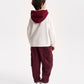 Gulliver Burgundy Fleece Cargo Jogger Pants for Boy Junior-Campus